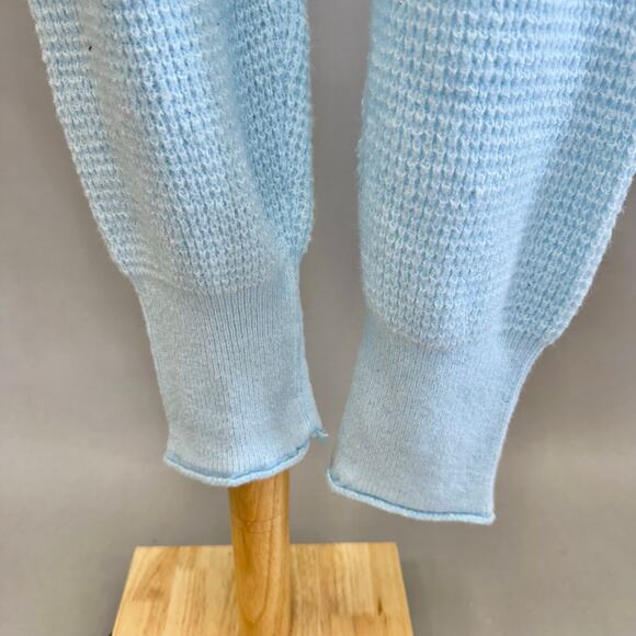 Free People COZY thermal jogger in neon sky-blue Size small new with tags - Picture 8 of 13